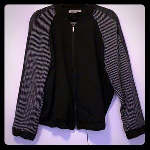 Elizabeth and James mixed media Bomber Jacket